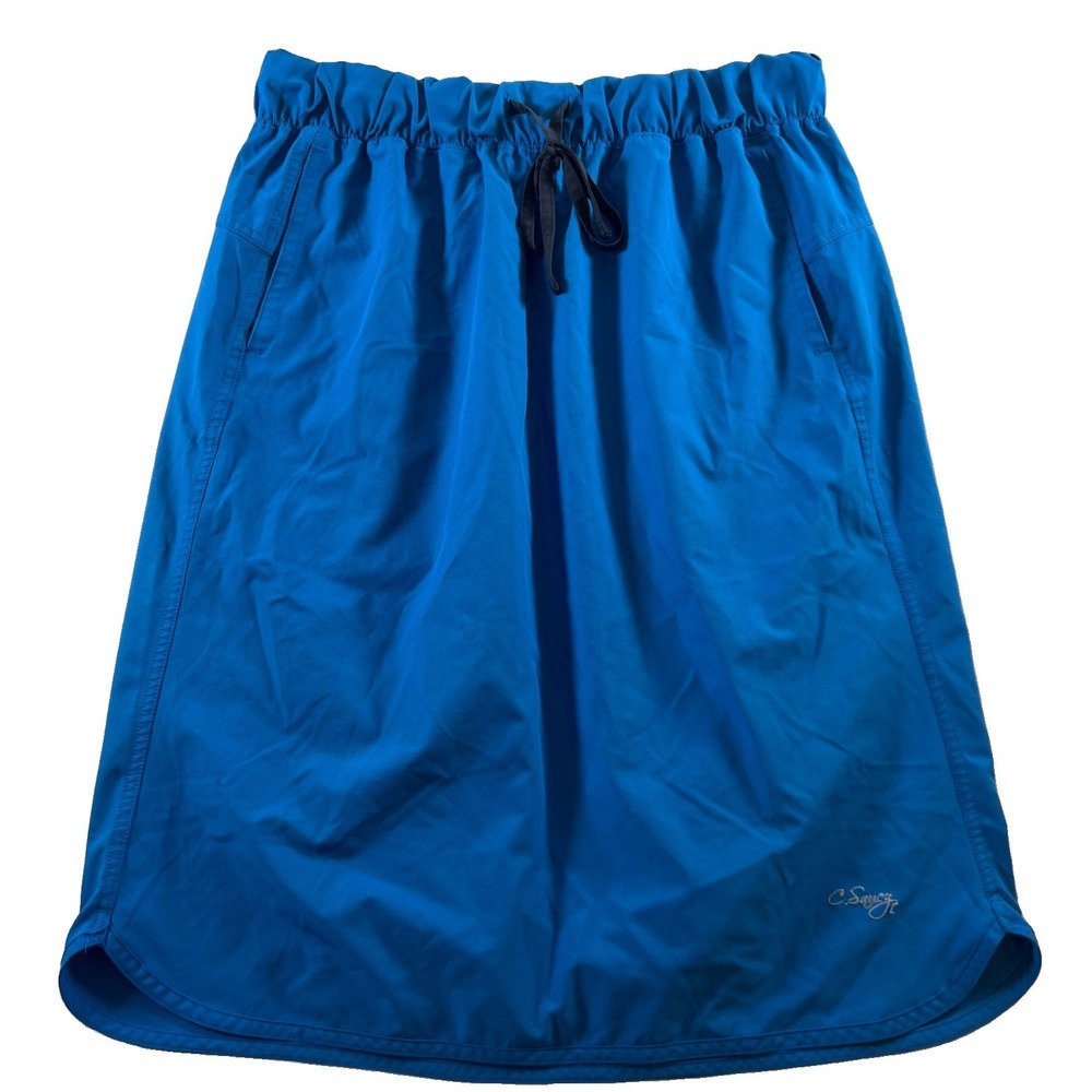C. Saucy Blue Scrub Top And Skirt EUC Large Women's